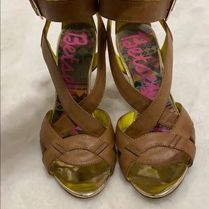 Criss Cross Strappy Open Toe Heels